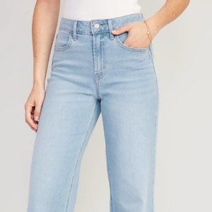 Old Navy high rise wide legs lightwash jeans